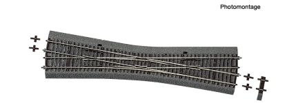 Roco 42592 - H0 Einfache Kreuzungsweiche EKW, 10°, 345 mm
